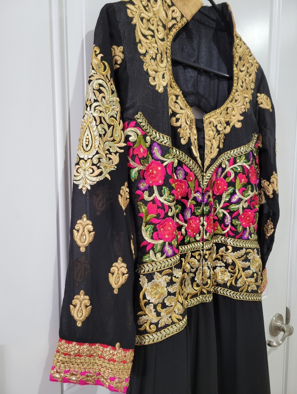 New Boho Anarkali Embroidered & Beaded Tunic Kurta Top XS/S - Picture 13 of 13